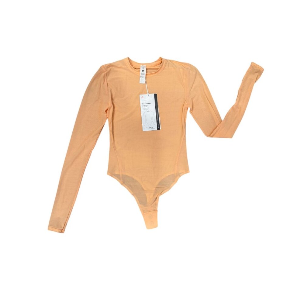 Lululemon‎ Wundermost crewneck bodysuit Nulu mesh